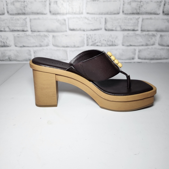 Lucky Brand Women's Mandelina Platform Thong Brown Boho Size 8M - Picture 9 of 14